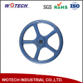 OEM Powder Coating Surface Treatment Sand Casting Iron Hand Wheel